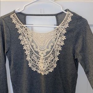 Cute ribbed Hollister long sleeve